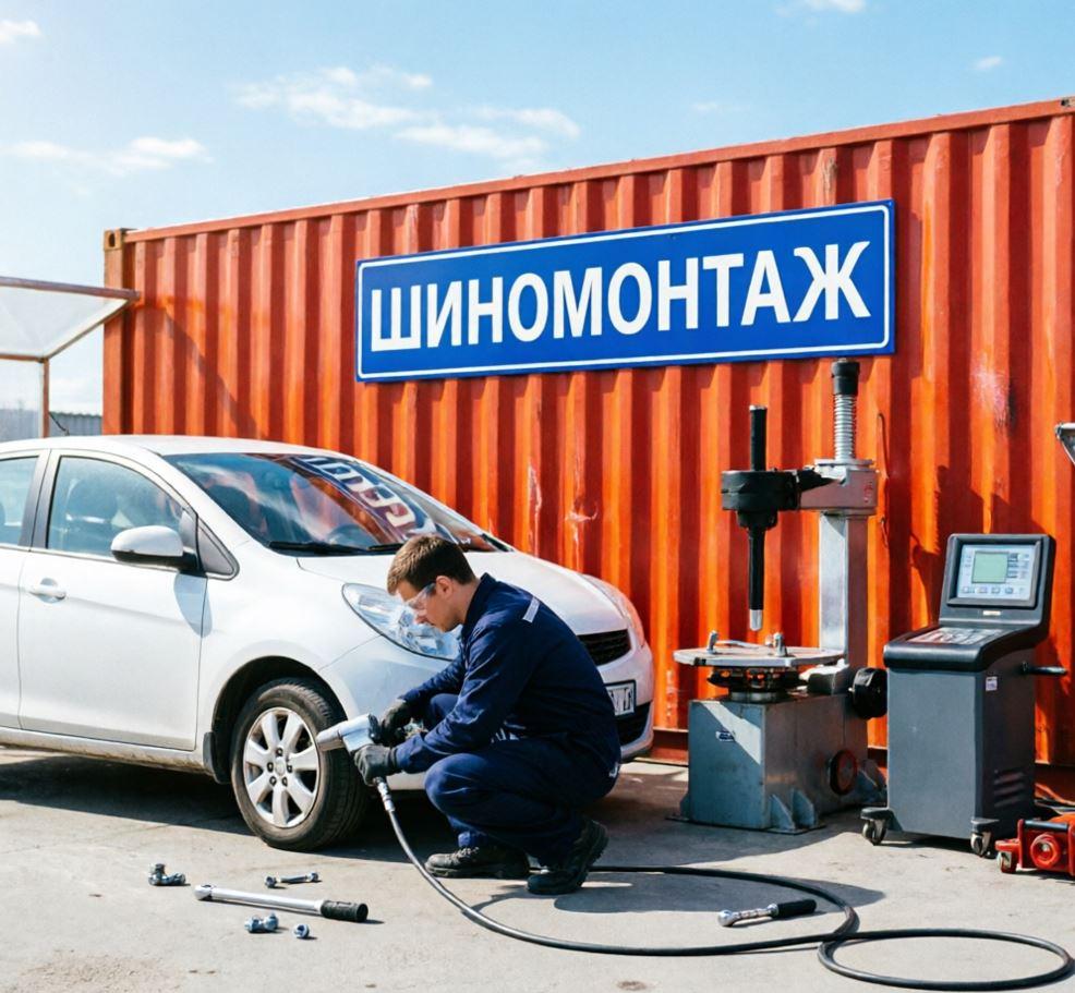Мобильный пост шиномонтажа из морского контейнера: усиление, вентиляция и оснащение